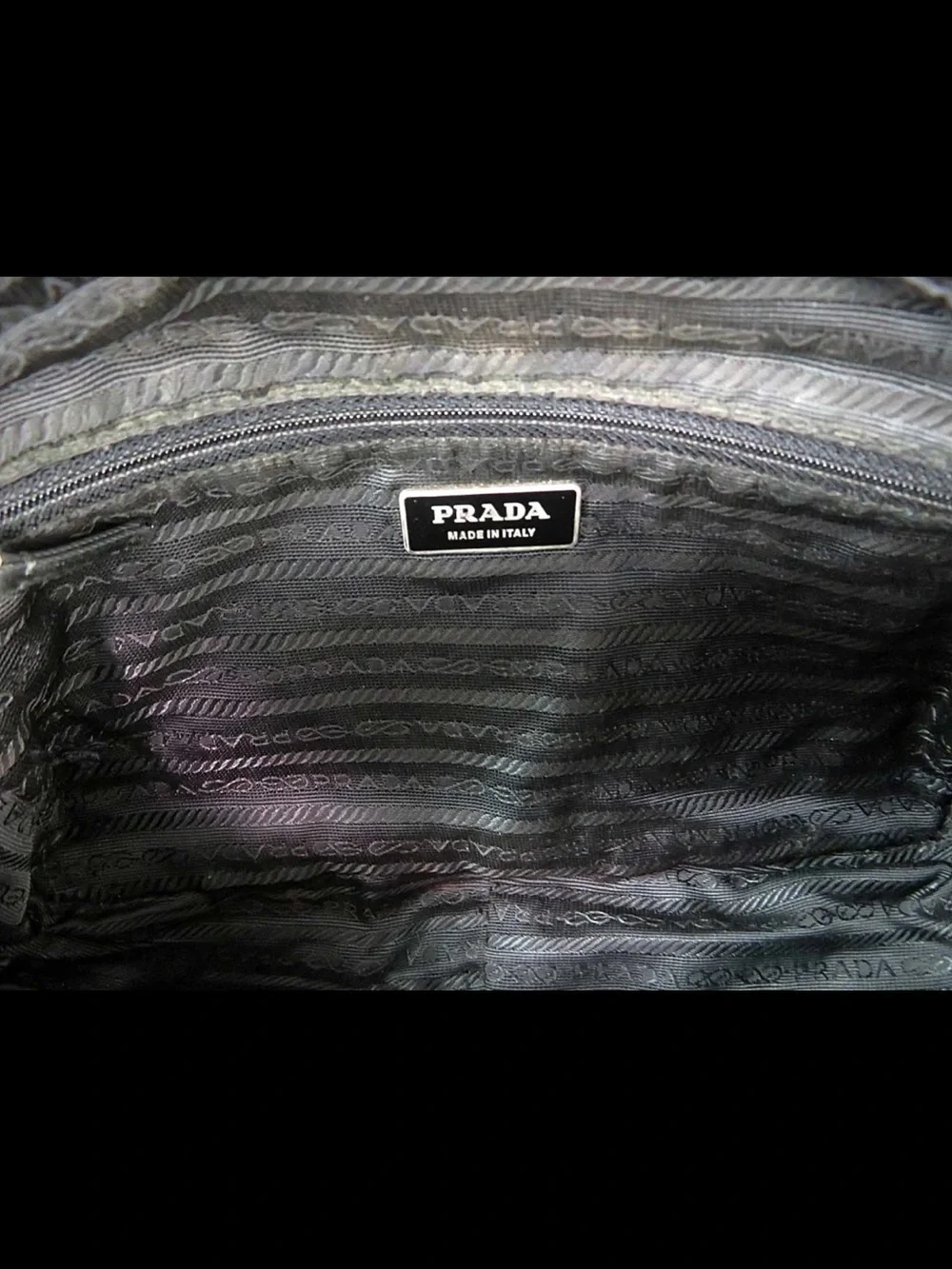 Prada Black Nylon Messenger Bag for Men